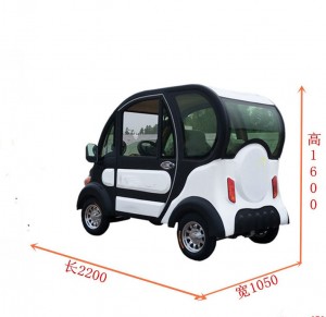 Household four wheeled small vehicle with canopy