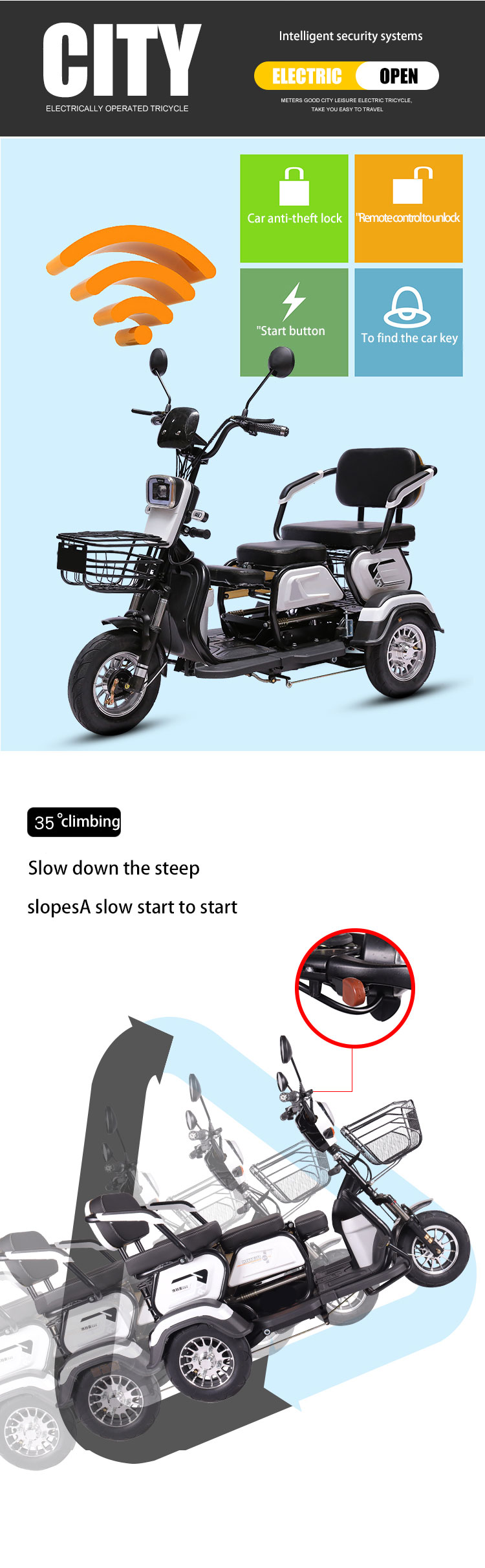 steel electric bicycle adult outdoor travel city ebike damping e bike 3 wheel electric bicycle vehicle collapsible portable