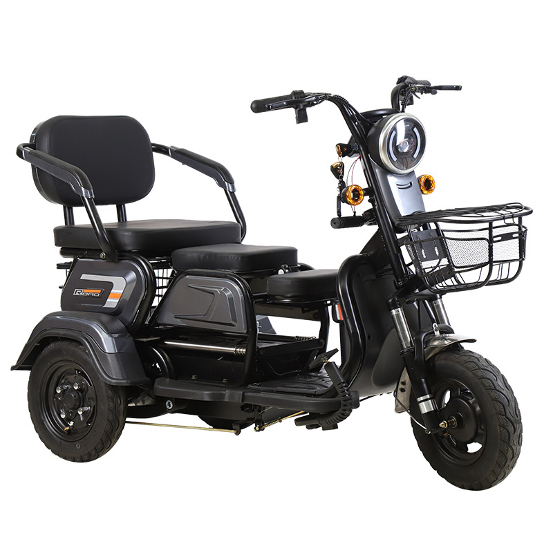 Brushless Electric Tricycle 3 Wheel Ebike With Lithium Battery Foldable Electric Scooter 10 Inch Wheel Electric Motorcycle