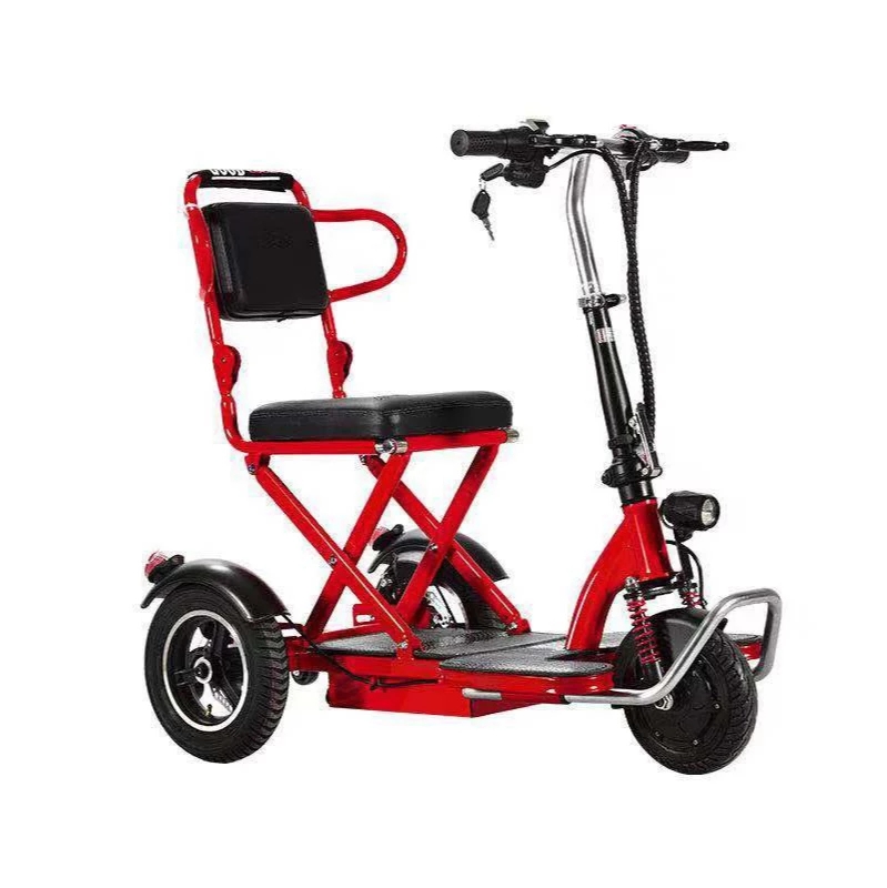 Portable mini elderly scooter disabled 3 wheels electric bike electric bicycle lithium battery electric bike par