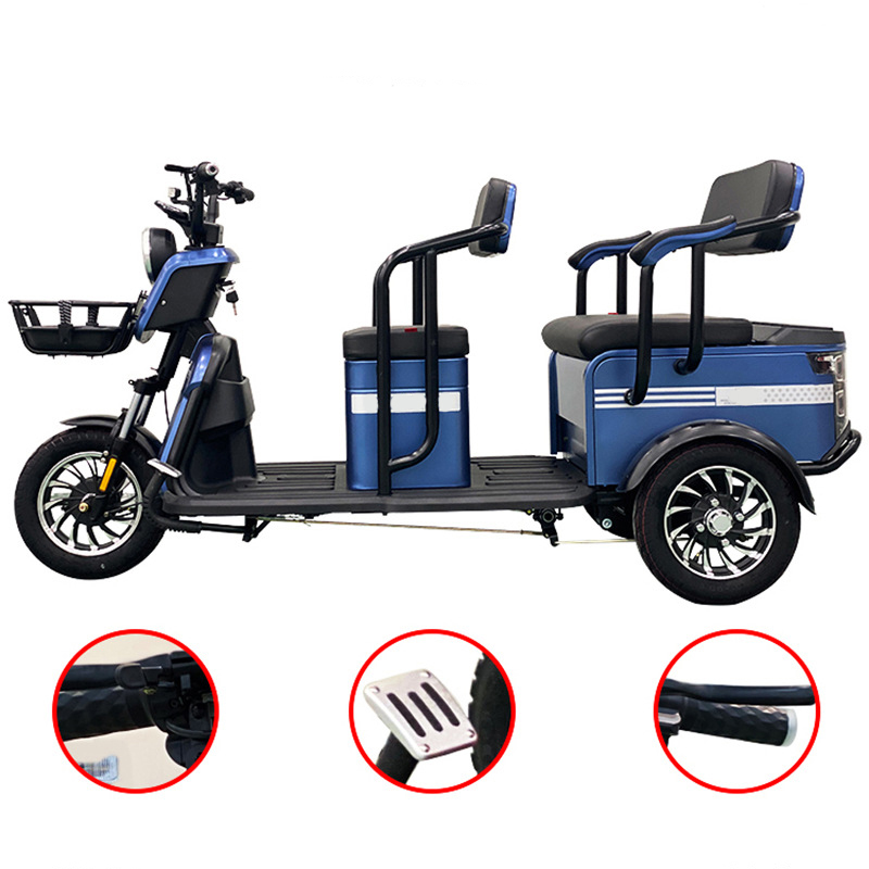 Disabled car Electric wheelchair 3 wheel electric bike with pet basket bicycle adult scooter electric motorcycle scooter