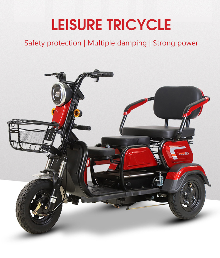 electric tricycle can take three people lithium battery electric bicycle for the elderly three-wheeled electric bicycle