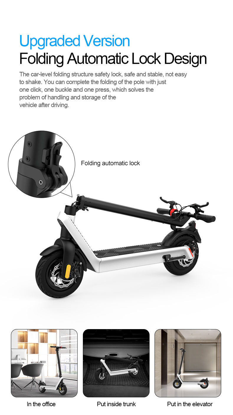 electric mobility scooters adult 36v 500w motor 2 wheel electric scooter for adults foldable electric scooter