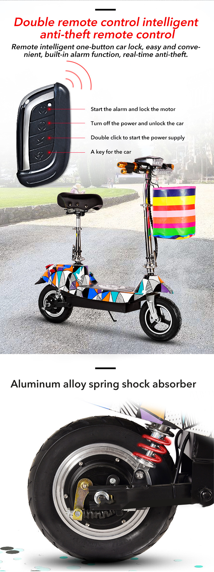 For Girls/Women New Electric E-Scooter Foldable Electric Scooter Bike  2 Wheels Electric Bicycles Portable