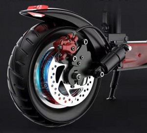 Dual Motor Electric Scooter With Seat 10 Inch Off Road Tire